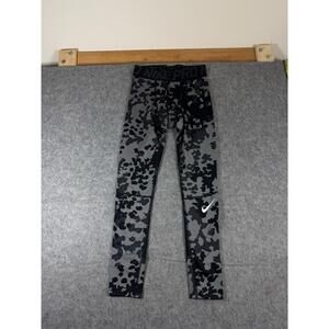 Nike Pro Dri-Fit Compression Pants Men's Size Small Tall Black Grey Camo NWT